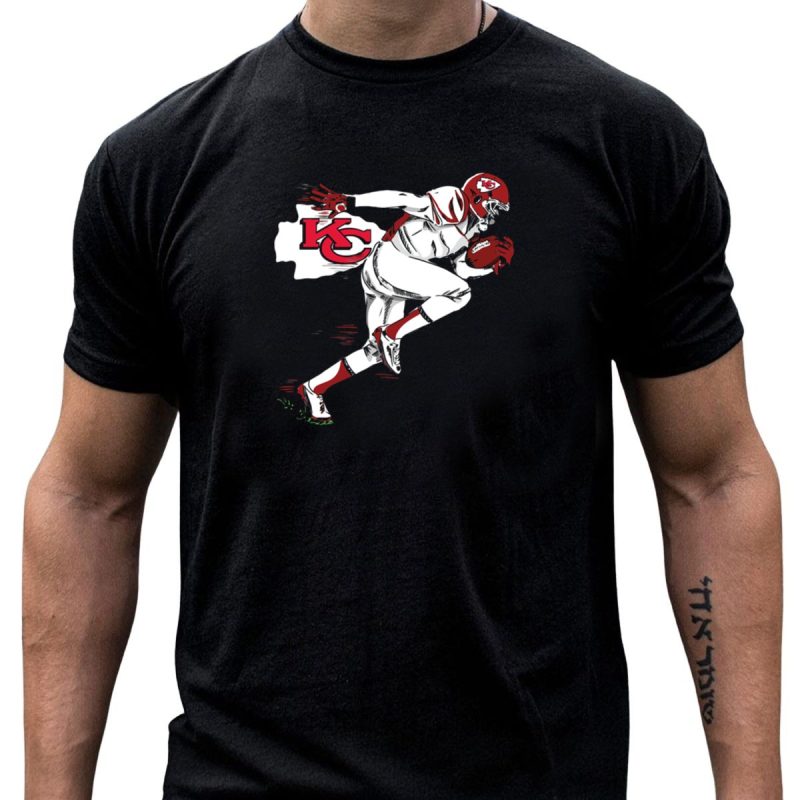 Kansas City Chiefs Kc Football Player Action T Shirt T Shirt 1 1