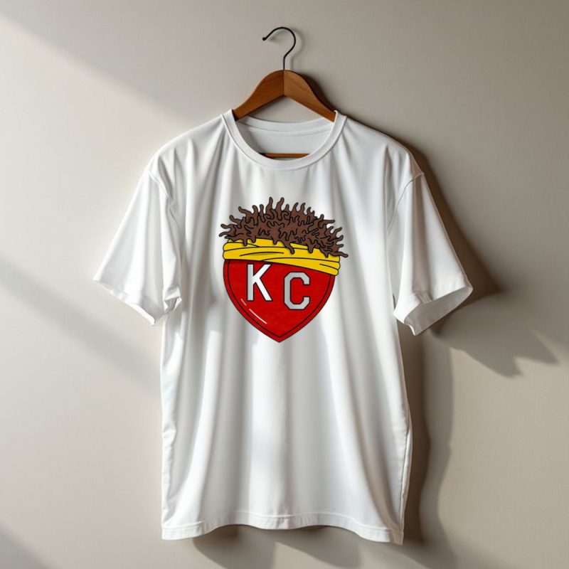 Kansas City Chiefs Kc Heart French Fries T Shirt T Shirt 1 1