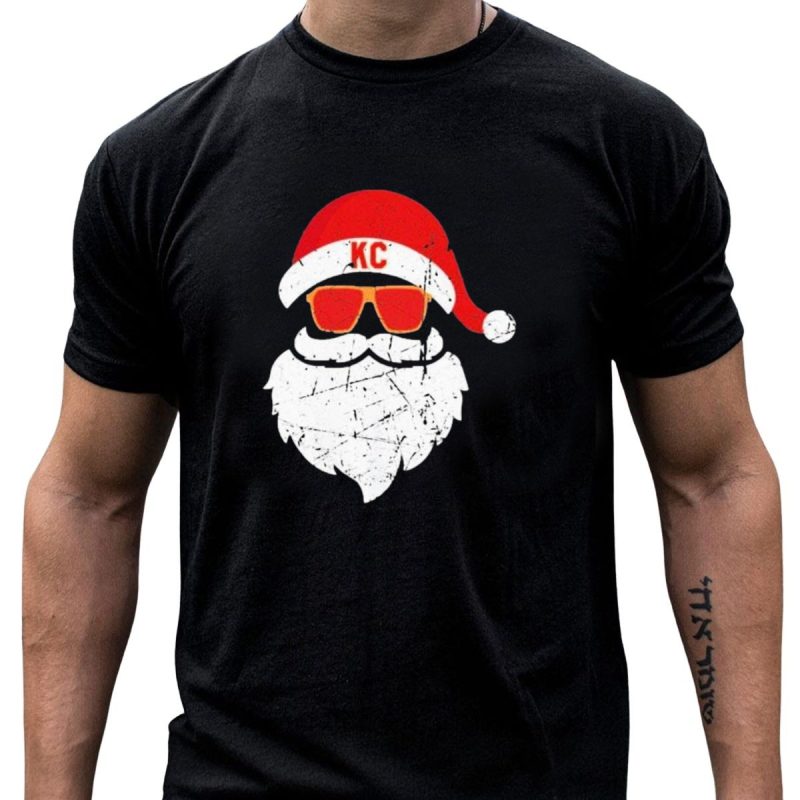 Kansas City Chiefs Kc Santa Claus Christmas Holiday T Shirt T Shirt 1 1