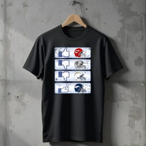 Kansas City Chiefs Like Rival Teams Thumbs Los Angeles Chargers Denver Broncos T-Shirt