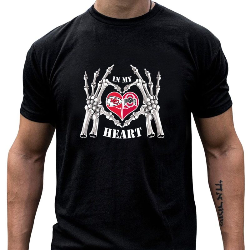 Kansas City Chiefs Ohio State Buckeyes In My Heart T Shirt T Shirt 1 1