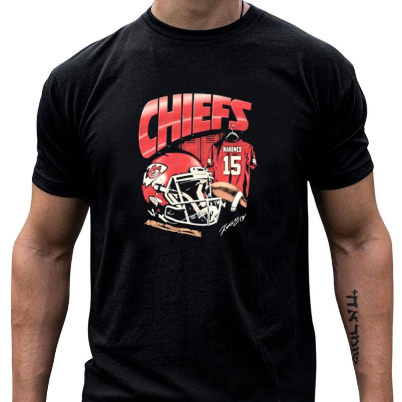 Kansas City Chiefs Patrick Mahomes 15 Helmet Jersey Chiefs T Shirt T Shirt 1 1