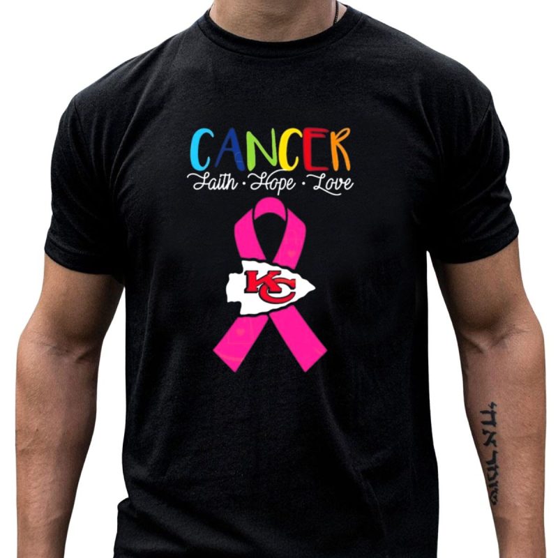 Kansas City Chiefs Pink Ribbon Cancer Faith Hope Love 2025 T Shirt T Shirt 1 1