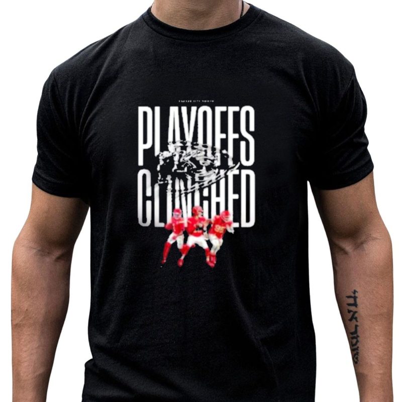 Kansas City Chiefs Playoffs Clinched 2024 Victory Celebration Football Players T Shirt T Shirt 1 1