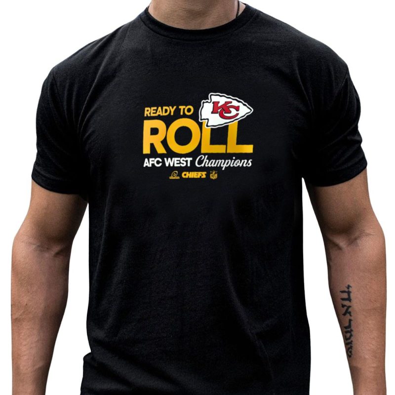 Kansas City Chiefs Ready To Roll Afc West Champions 2024 Black Edition T Shirt T Shirt 1 1