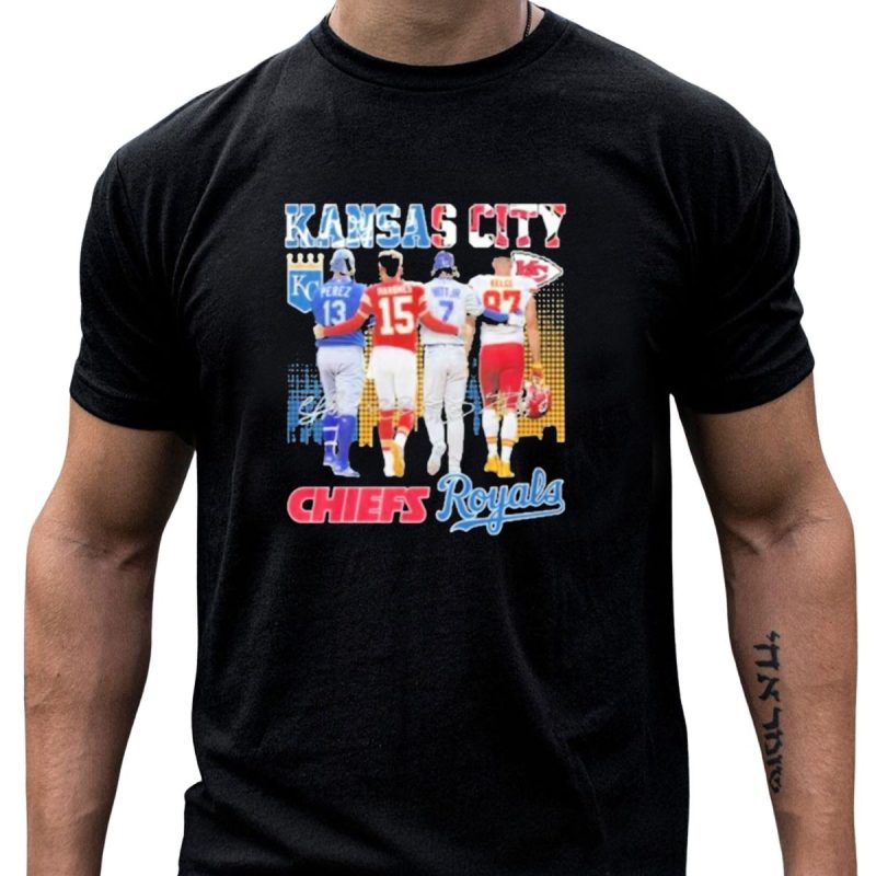 Kansas City Chiefs Royals Perez Mahomes Witt Jr Kelce T Shirt T Shirt 1 1