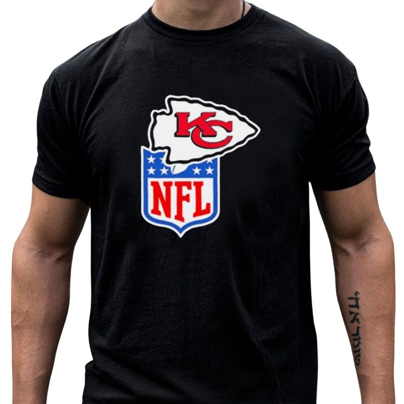 Kansas City Chiefs Shield Emblem Collaboration T Shirt T Shirt 1 1