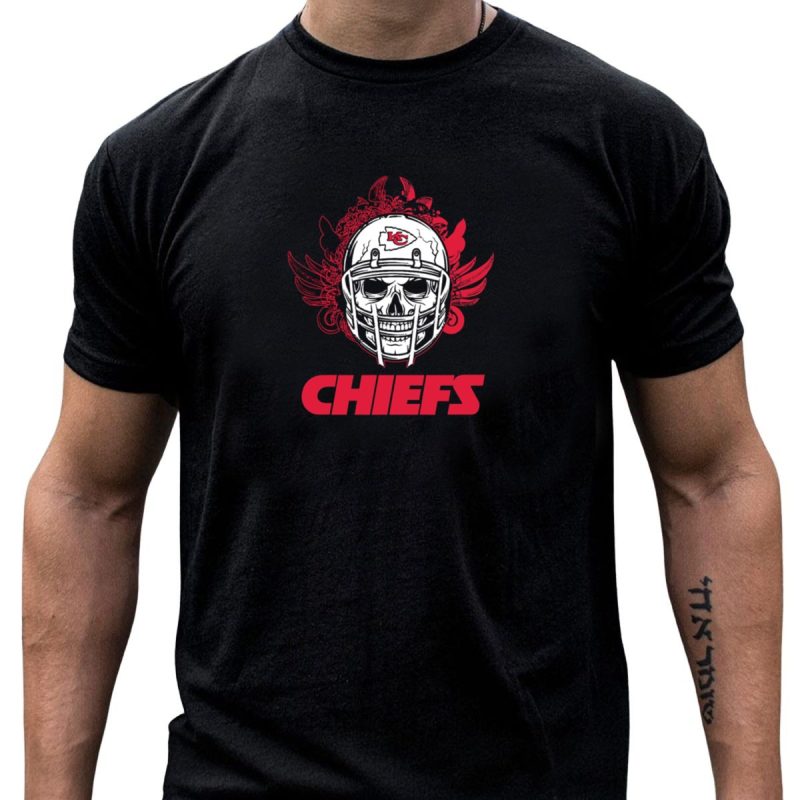 Kansas City Chiefs Skull Helmet T Shirt T Shirt 1 1