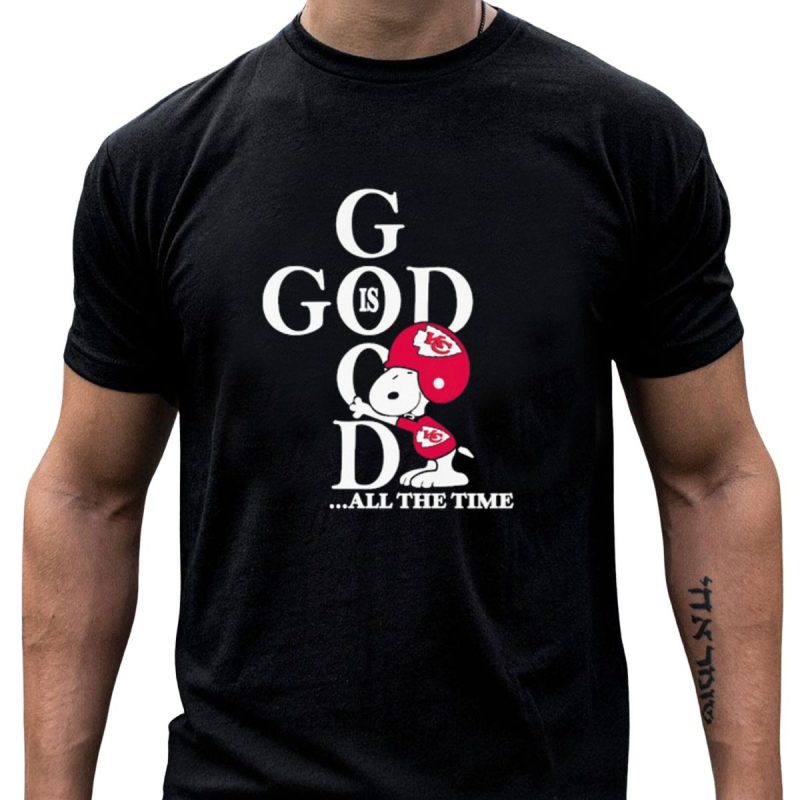 Kansas City Chiefs Snoopy God Is Good All The Time Football Fan Iconic Character Team Spirit T Shirt T Shirt 1 1
