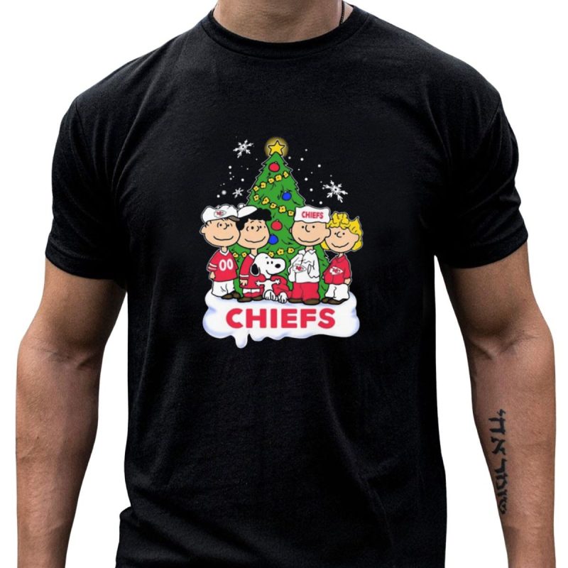 Kansas City Chiefs Snoopy Peanuts Christmas Tree Chiefs T Shirt T Shirt 1 1