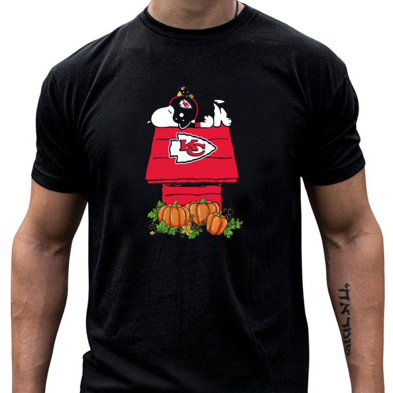 Kansas City Chiefs Snoopy Pumpkin Halloween T Shirt T Shirt 1 1