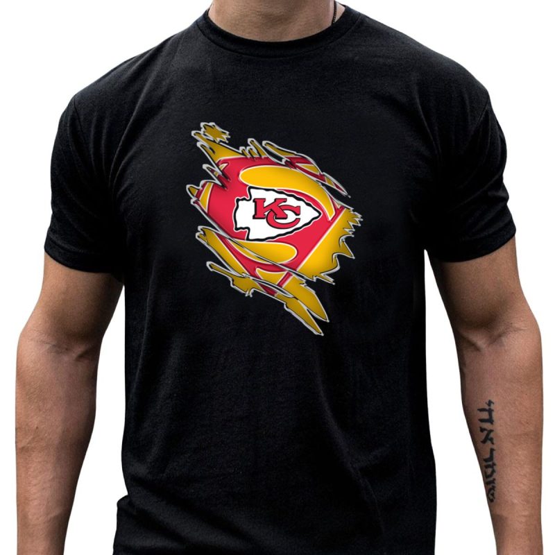 Kansas City Chiefs Super Logo Emblem T Shirt T Shirt 1 1