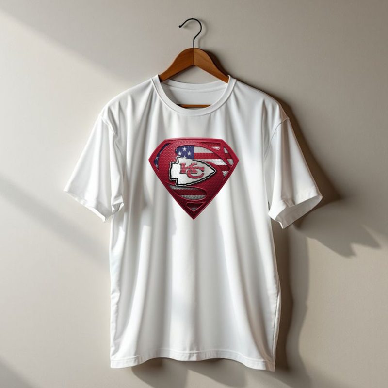 Kansas City Chiefs Super Shield American Flag Spm T Shirt T Shirt 1 1