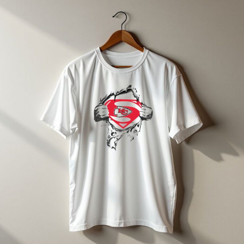 Kansas City Chiefs Superman Logo Reveal T Shirt T Shirt 1 1