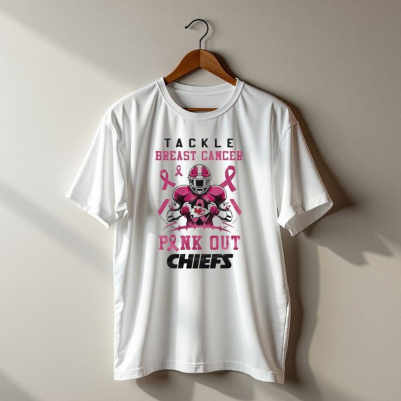 Kansas City Chiefs Tackle Breast Cancer Pink Out Chiefs T Shirt T Shirt 1 1