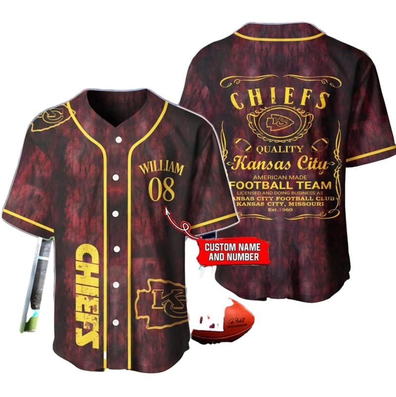 Kansas City Chiefs Vintage Custom Baseball Jersey 1536X1536 1