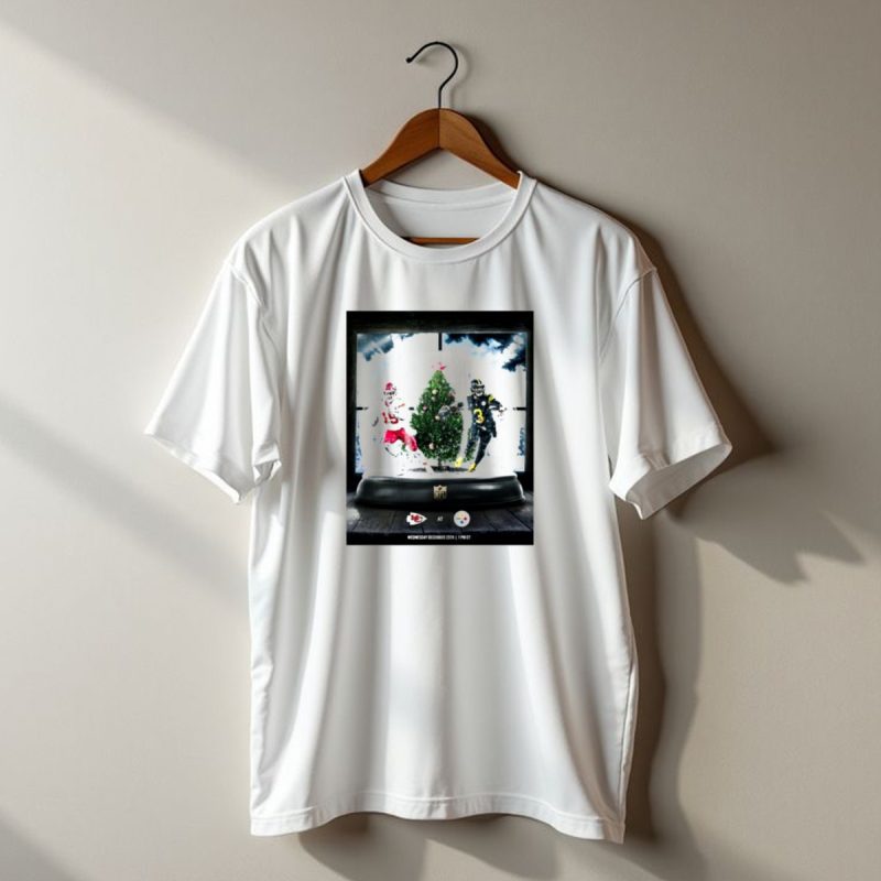 Kansas City Chiefs Vs Pittsburgh Steelers Christmas Day Game December 25 1 Pm Et Snow Globe T Shirt T Shirt 1 1