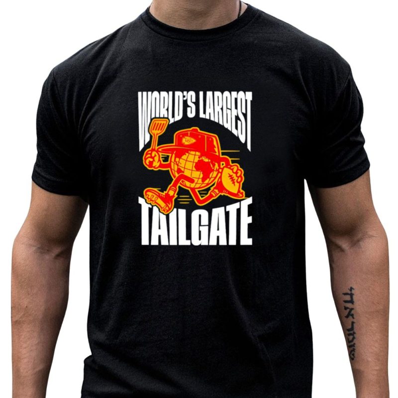 Kansas City Chiefs Worlds Largest Tailgate Football Grilling T Shirt T Shirt 1 1