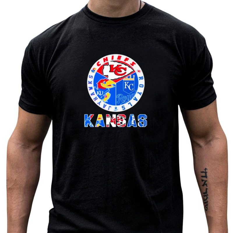 Kansas Jayhawks Chiefs Royals Sports Team T Shirt T Shirt 1 1