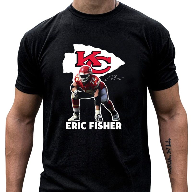 Kc Chiefs Eric Fisher 72 Football Signature T Shirt T Shirt 1 1