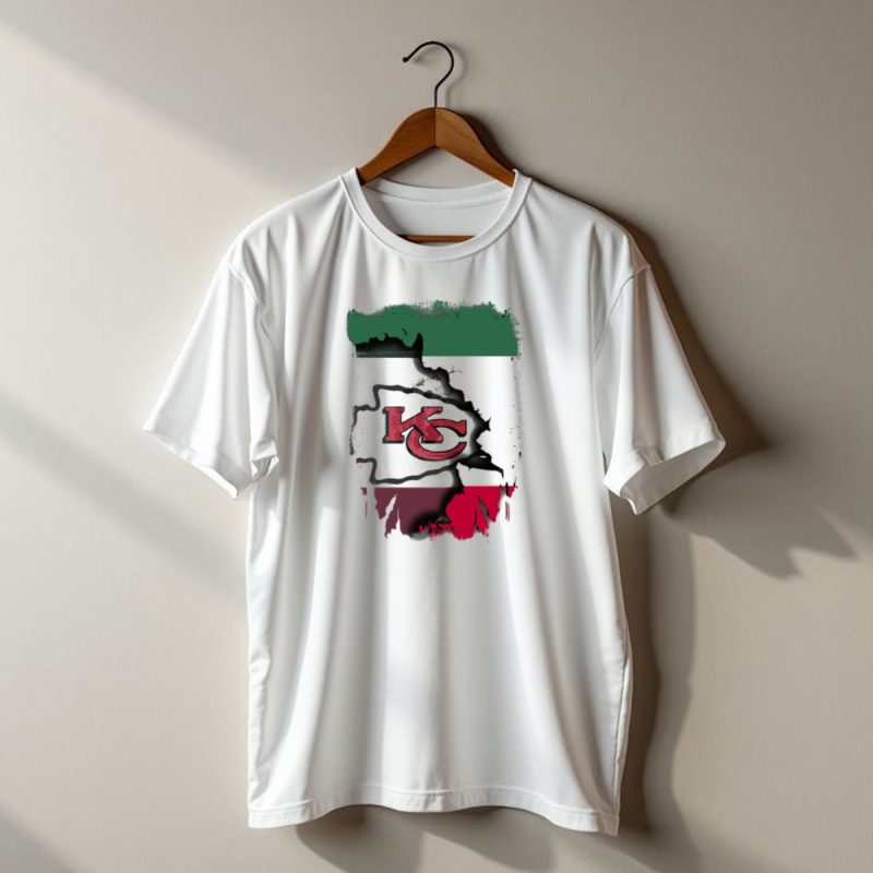 Kc Chiefs Logo With Torn Mexico Flag T Shirt T Shirt 1 1