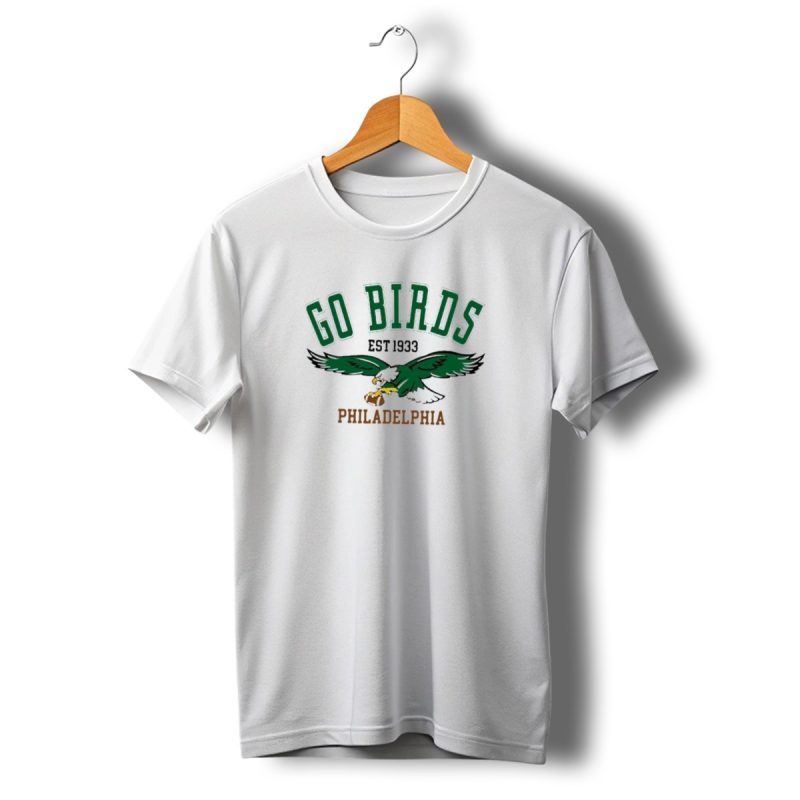 Kelly Green Go Birds Philadelphia Eagles Est 1933 Vintage Sweatshirt T Shirt T Shirt 1 1