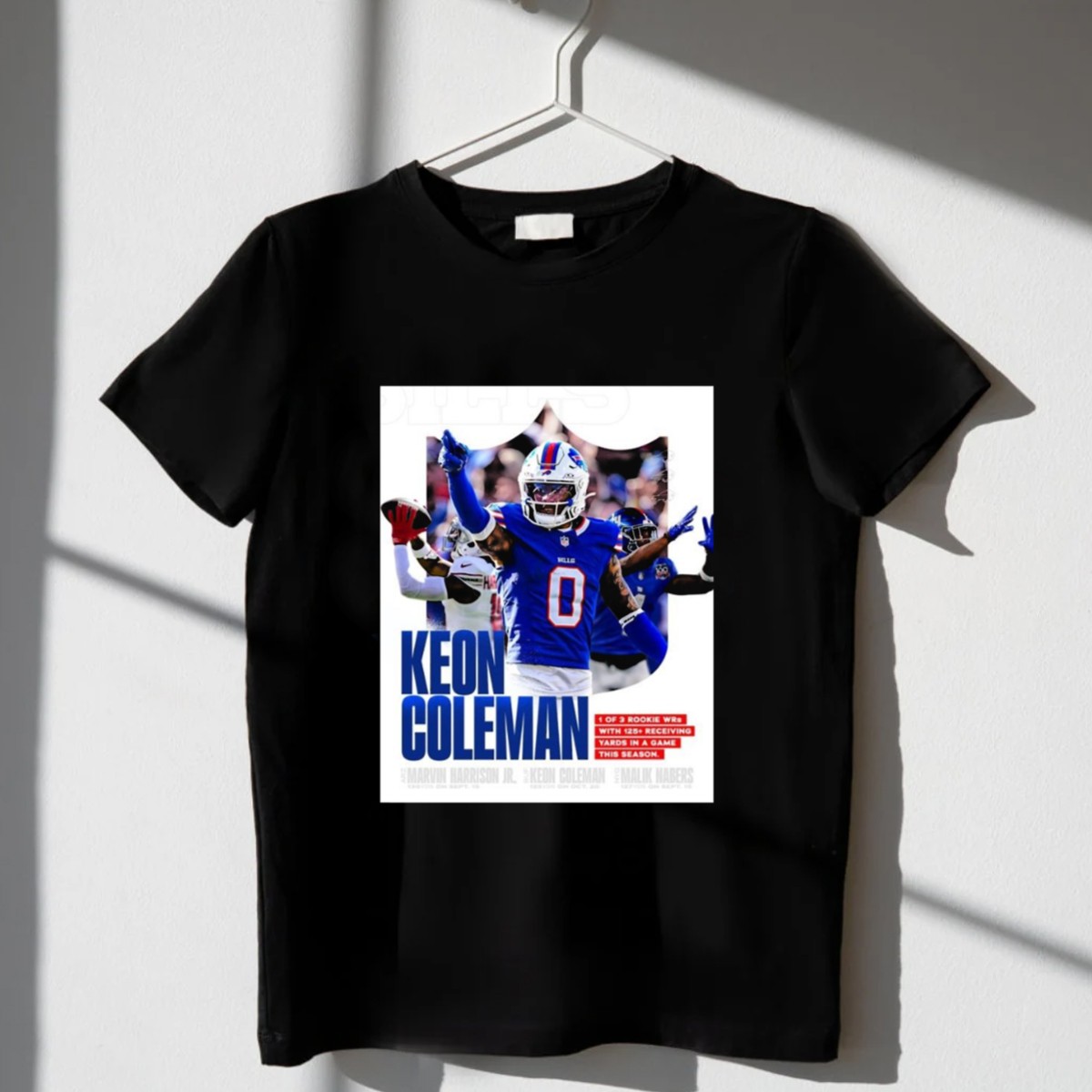 Keon-Coleman-Buffalo-Bills-Rookie-Wr-With-125-Receiving-Yards-This-Season-T-Shirt-1_t-shirt-3_4