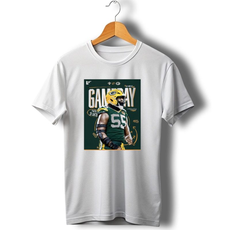 Kingsley Enagbare New Orleans Saints At Green Bay Packers Gameday Lambeau Field Pack Go Back T Shirt 1 T Shirt 1