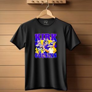 Kirk Cousins Vikings Football Player Collage Purple And Yellow T Shirt