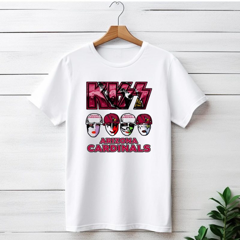 Kiss Arizona Cardinals Rock Band Helmet Faces T Shirt 1 T Shirt 1