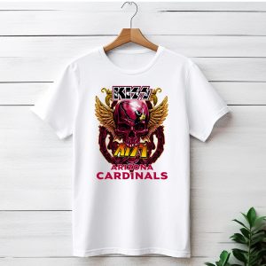 Kiss Arizona Cardinals Skull Wings T-Shirt