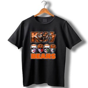Kiss Chicago Bears Facepaint Helmet T Shirt