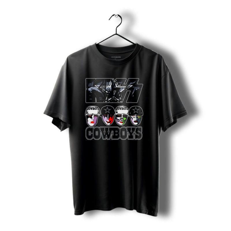 Kiss Dallas Cowboys Facepaint T Shirt 1 T Shirt 1 1