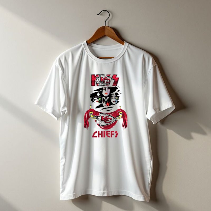 Kiss Kansas City Chiefs Band T Shirt T Shirt 1 1