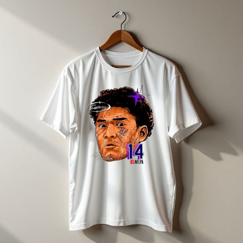 Kyle Hamilton Baltimore Ravens Euphoria Number 14 Ravens Star T Shirt 1 T Shirt 1