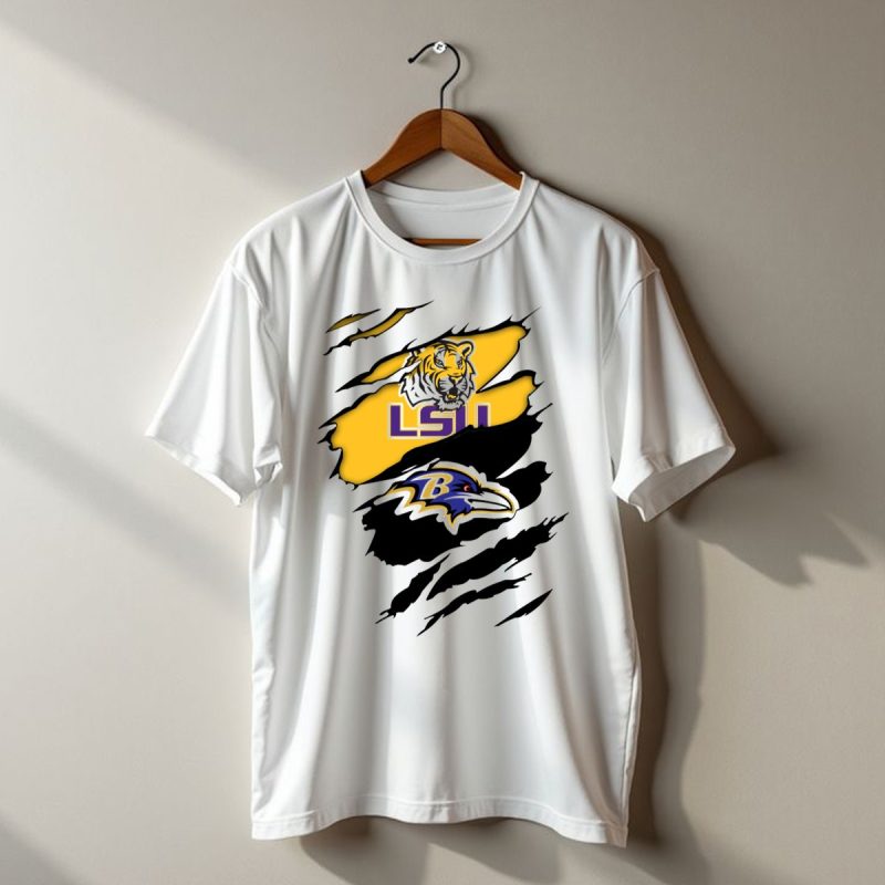 Lsu Tigers Baltimore Ravens Claw T Shirt 1 T Shirt 1