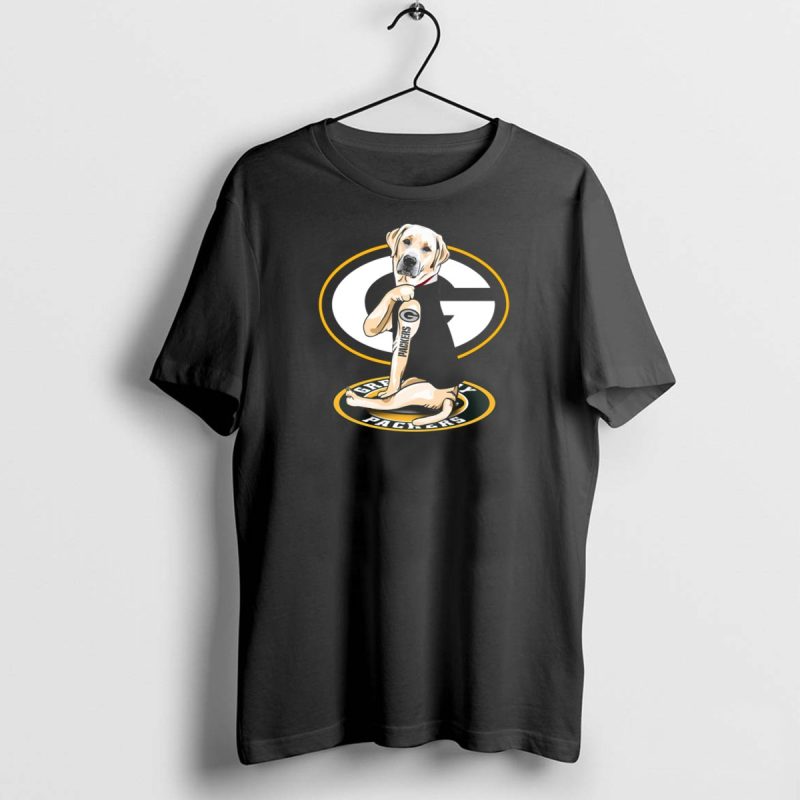 Labrador Green Bay Packers Football Fan Dog T Shirt 1 1 T Shirt 1 1