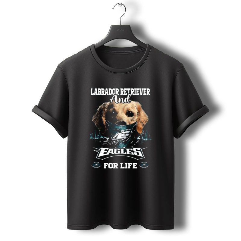 Labrador Retriever And Eagles For Life T Shirt T Shirt 0 1