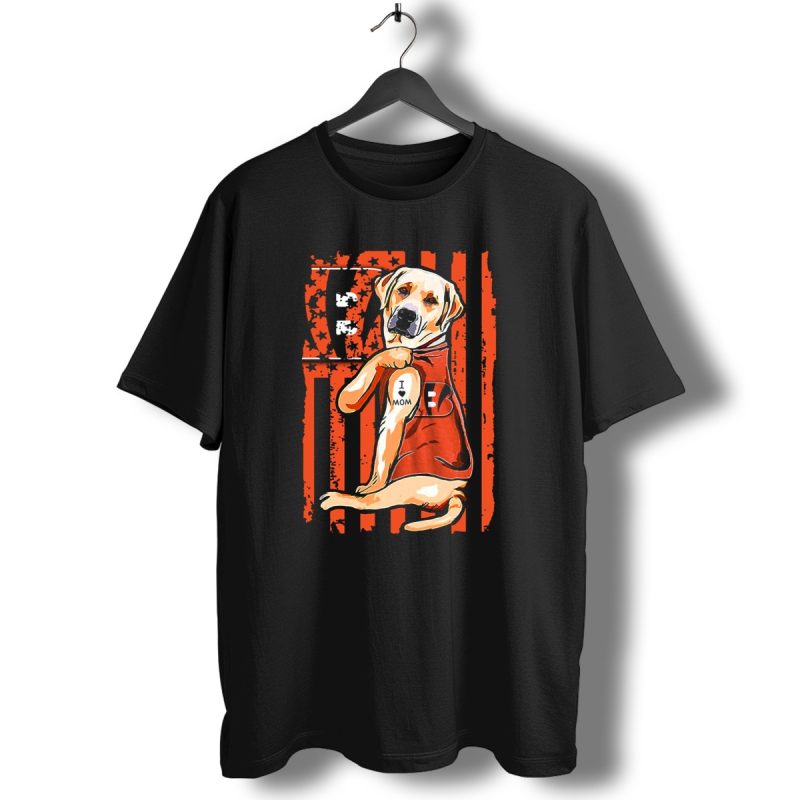 Labrador Retriever Cincinnati Bengals I Love Mom T Shirt 1 T Shirt 1