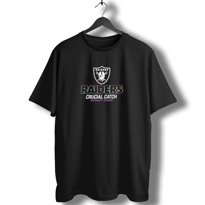 Las Vegas Raiders 2024 Crucial Catch Intercept Cancer Nfl T Shirt 1 T Shirt 1