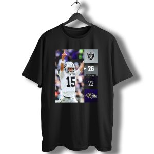 Las Vegas Raiders 26 23 Baltimore Ravens Nfl Week 2 Victory T-Shirt