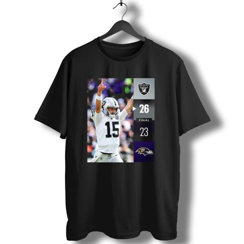 Las Vegas Raiders 26 23 Baltimore Ravens Nfl Week 2 Victory T Shirt 1 T Shirt 1