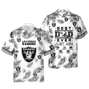 Las Vegas Raiders Best Dad Ever Hawaiian Shirt