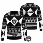 Las Vegas Raiders Black White Christmas Ugly Sweater