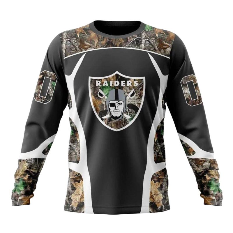 Las Vegas Raiders Camo Hunting Design Stylish Gear For Fans Aop Sweatshirt 1