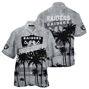 Las Vegas Raiders Coconut Paradise Retro Hawaiian Shirt