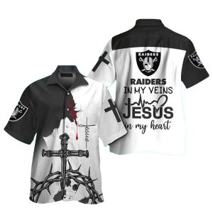 Las Vegas Raiders Crossing The Field Faithful Hawaiian Shirt