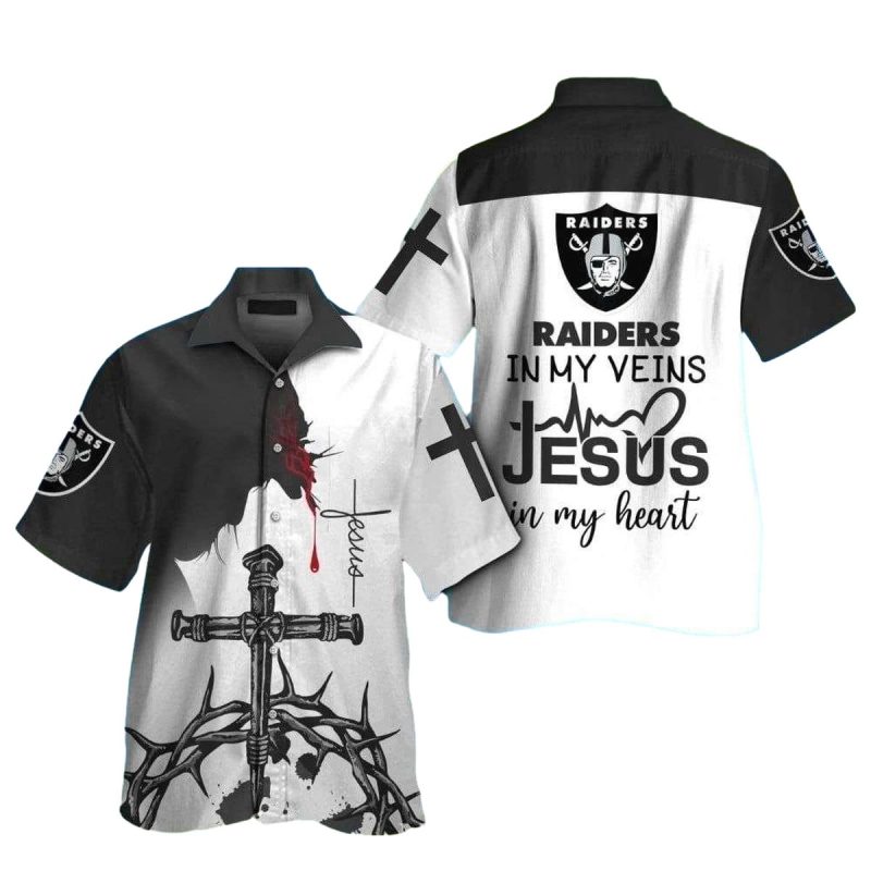 Las Vegas Raiders Crossing The Field Faithful Hawaiian Shirt 1