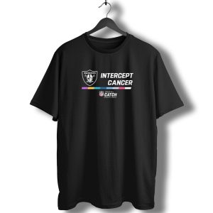 Las Vegas Raiders Crucial Catch Nfl Intercept Cancer T-Shirt