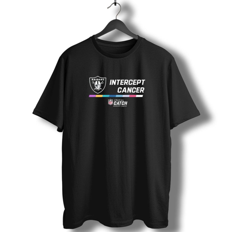 Las Vegas Raiders Crucial Catch Nfl Intercept Cancer T Shirt 1 T Shirt 1